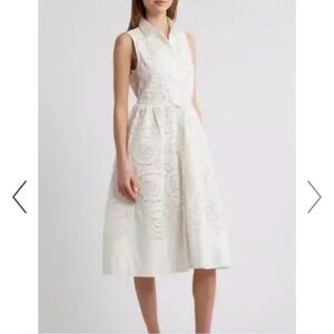 COPY - En Saison CHLOE White Sleeveless A-Line Midi Dress